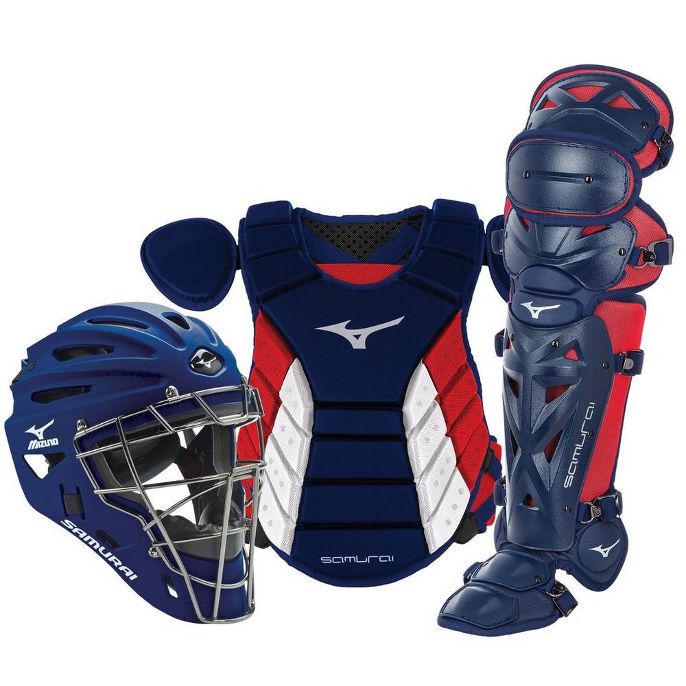 Catchers Gear Mizuno Samurai Adult 16" Boxed Hombre Azul Marino/Rojas Comprar SZYJ-31875